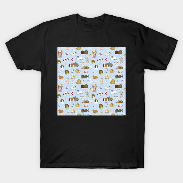 Guinea Pig Party! - Cavy Cuddles and Rodent Romance T-Shirt by SalemKittie